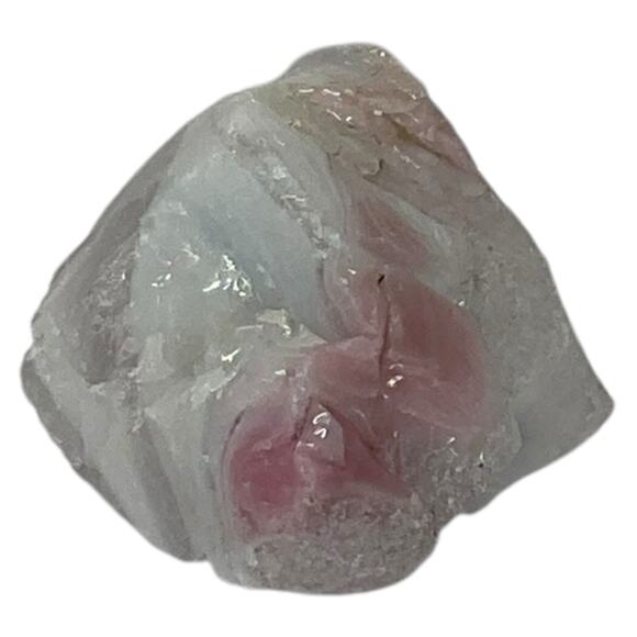 Pink Clear Opalescent Art Glass Cullet Glowing Manganese Slag Glass #5GL63 - Picture 6 of 8